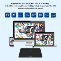 XPPen Deco Fun Tablet graficzny cyfrowy Tablet do rysowania 8192 poziomów Tilt edukacja Online wsparcie Android Mac Linux Windows Chrome 4